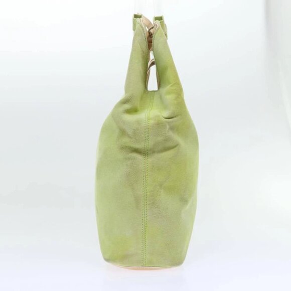 CELINE Hand Bag Suede Green Auth 53736V - Picture 5 of 14